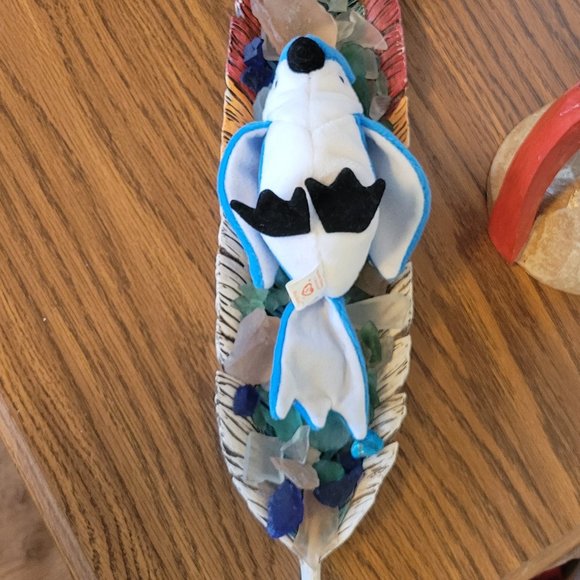 Ty Beanie Babies *RARE ERROR STAMP* Rocket Blue Jay Bird 1997 (Retired) - Picture 5 of 13